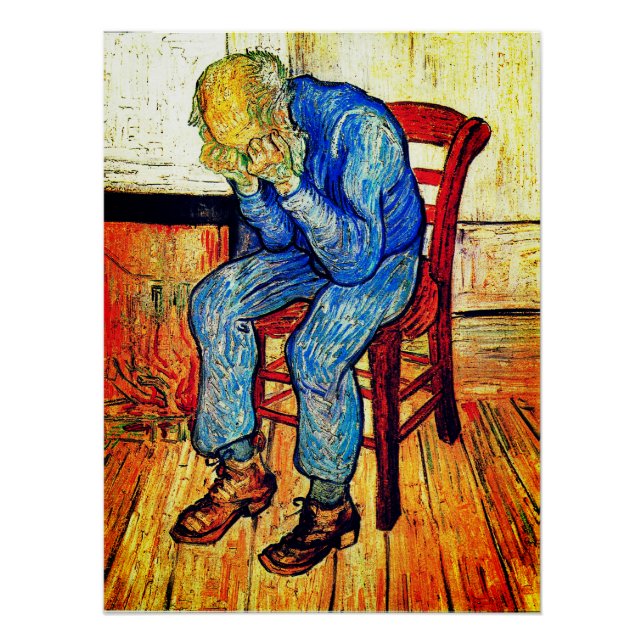 Sorrowing Old Man At Eternity's Gate Poster (Front)