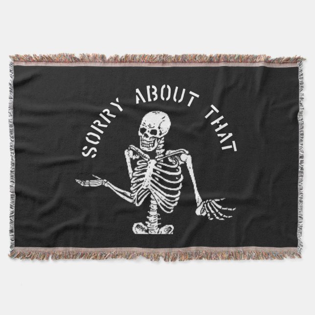 Sorry About That Throw Blanket (Front)