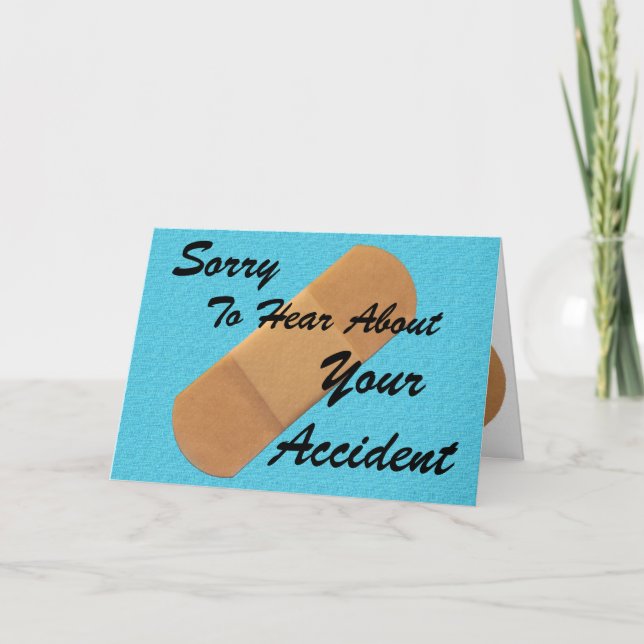 Sorry About Your Accident Card (Front)
