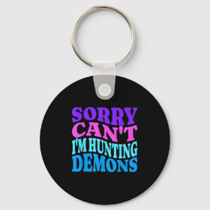 Sorry Can't Hunting Demons Korean P Music Hallowee Keychain