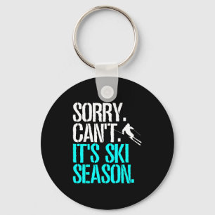 Sorry can't ski season nordic skier skiing keychain