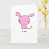 sorry card (Yellow Flower)