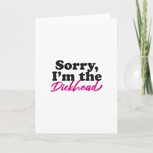 Sorry Card (Front)