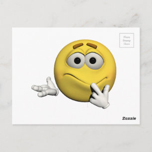Sorry emoticon postcard