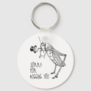 Sorry for bugging: Vintage grasshopper / cricket Keychain