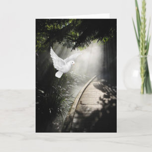 Sorry for loss sympathy card with dove