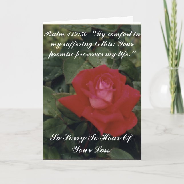 Sorry For Your Loss - Customized Card (Front)