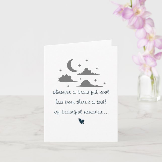 Sorry For Your Loss Sympathy Greeting Card (Orchid)