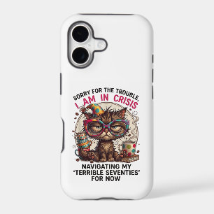 Sorry I Am in Crisis Funny 70th Birthday Quote
