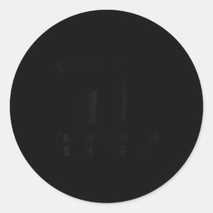 Sorry I Can’t Go I’m An Indoor Cat Japanese Love C Classic Round Sticker