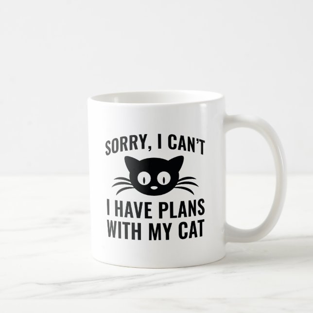 Sorry I Can't Coffee Mug (Right)