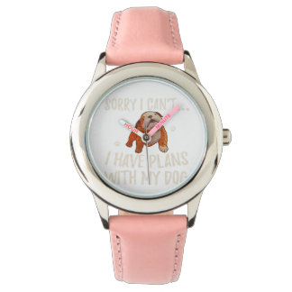 Sorry I Cant I Have Plans With My English Bulldog Watch