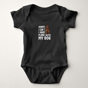 Sorry I Cant I Have Plans With My Newfoundland Dog Baby Bodysuit