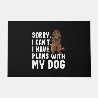 Sorry I Cant I Have Plans With My Newfoundland Dog Doormat