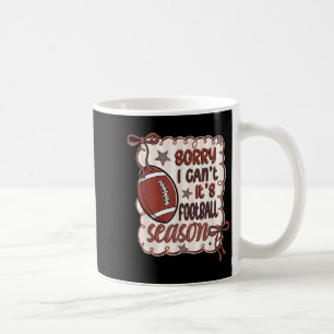 Sorry I Can't It's Football Season Retro Football  Coffee Mug