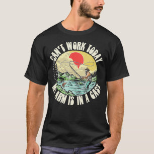 Sorry I Cant Work My Arm is in a Cast Funny Fishin T-Shirt