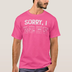 Sorry I-Dgaf Funny Guitar Chords T-Shirt