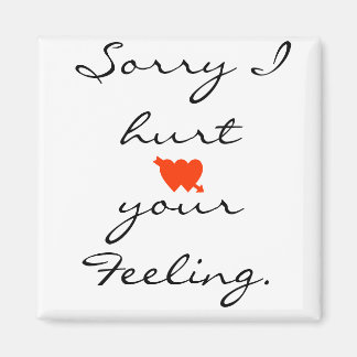Sorry I hurt your Feeling. Magnet