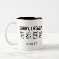 Sorry, I Really DGAF Guitar Chords Funny Custom