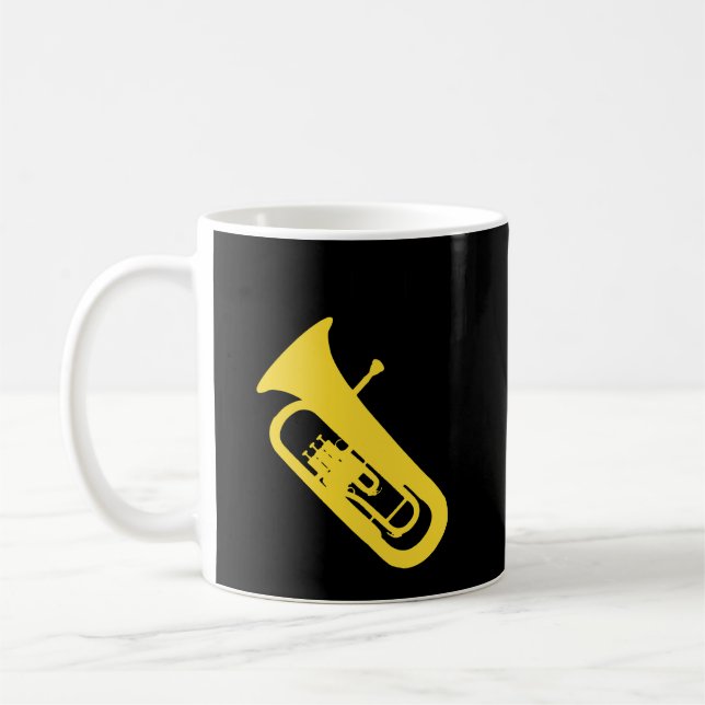 Sorry I Tooted Funny Baritone Funny Euphonium Coffee Mug (Left)
