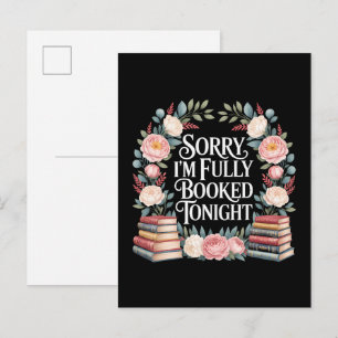 Sorry I'M Fully Booked Tonight  Announcement Postcard