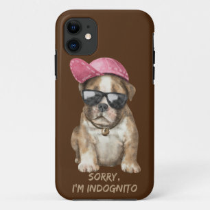 SORRY I'M INDOGNITO (English Bulldog) cute dog pup iPhone 11 Case