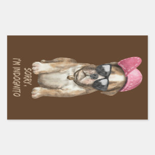 SORRY I'M INDOGNITO (English Bulldog) cute dog pup Sticker