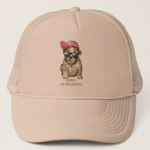 SORRY I'M INDOGNITO (English Bulldog) cute dog pup Trucker Hat