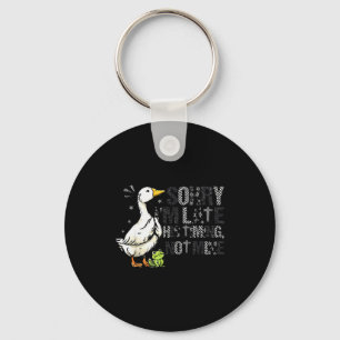 Sorry Im Late His Timing Not Mine Christian Silly  Keychain