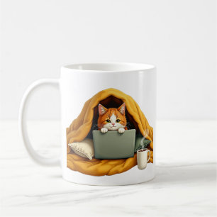 Sorry I'm Late Introvert Cat Fortress Coffee Mug