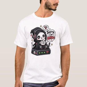 Sorry I'm offline introvert gamer humour T-Shirt