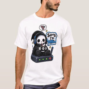 Sorry I'm offline introvert gamer humour T-Shirt