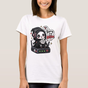 Sorry I'm offline introvert gamer humour T-Shirt