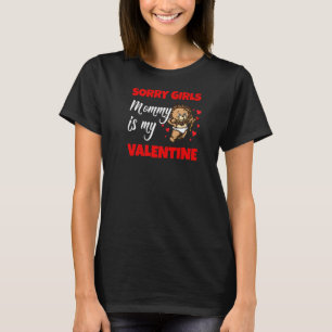 Sorry Ladies Mommy Is My Valentine Cupid Love Lion T-Shirt