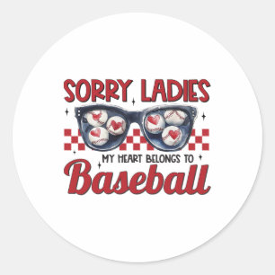 Sorry Ladies My Heart Belongs To Bysebyll Boy Vale Classic Round Sticker