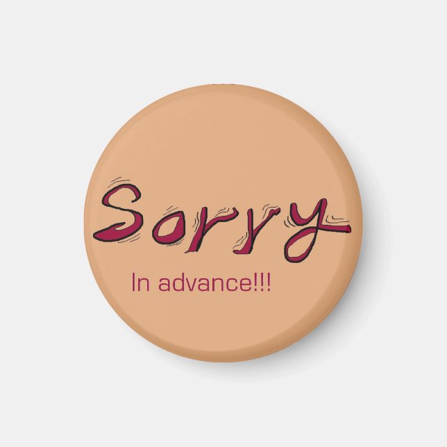 sorry magnets (Front)