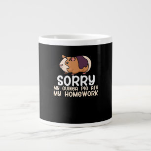 Sorry My Guinea Pig Ate My Homework   Cute Pet Large Coffee Mug
