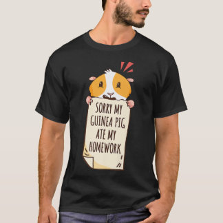 Sorry My Guinea Pig Ate My Homework Premium 5341 T-Shirt