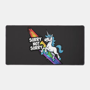 Sorry not Sorry Unicorn Desk Mat