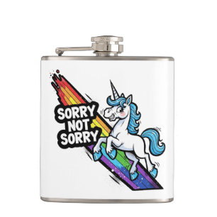 Sorry not Sorry Unicorn Flask