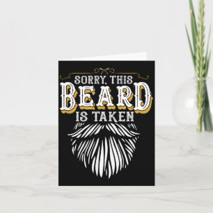 Sorry This Beard is Taken Country Retro Valentines Card
