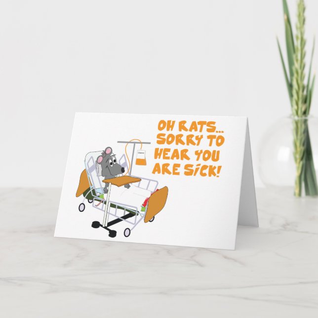 Sorry To Hear You Are Sick Card (Front)