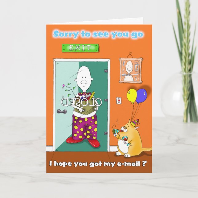 sorry to see u go email invitation (Front)