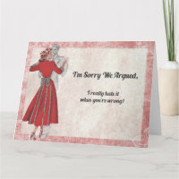 Sorry We Argued