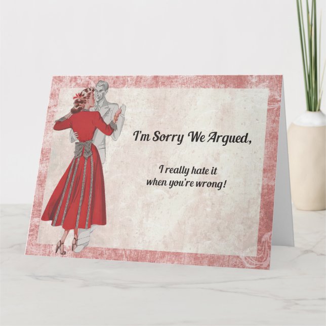 Sorry We Argued Card (Front)