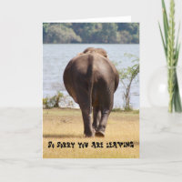 'Sorry you are leaving' greeting card