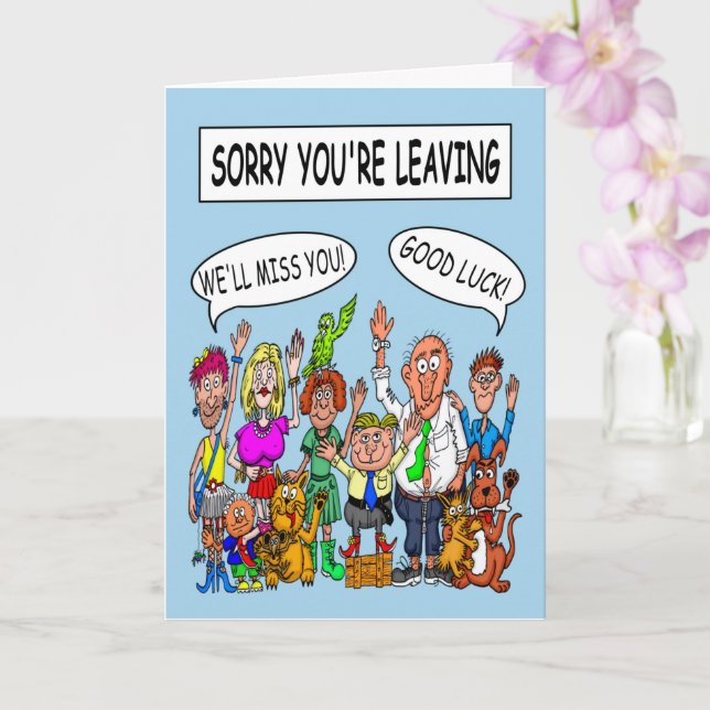 Sorry You're Leaving Card (Orchid)