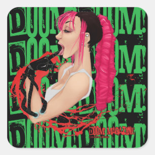 SORT MALHEUREUX ! Autocollant vert de la magazine