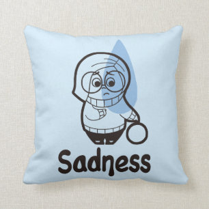 Sort of a Blue Day Throw Pillow