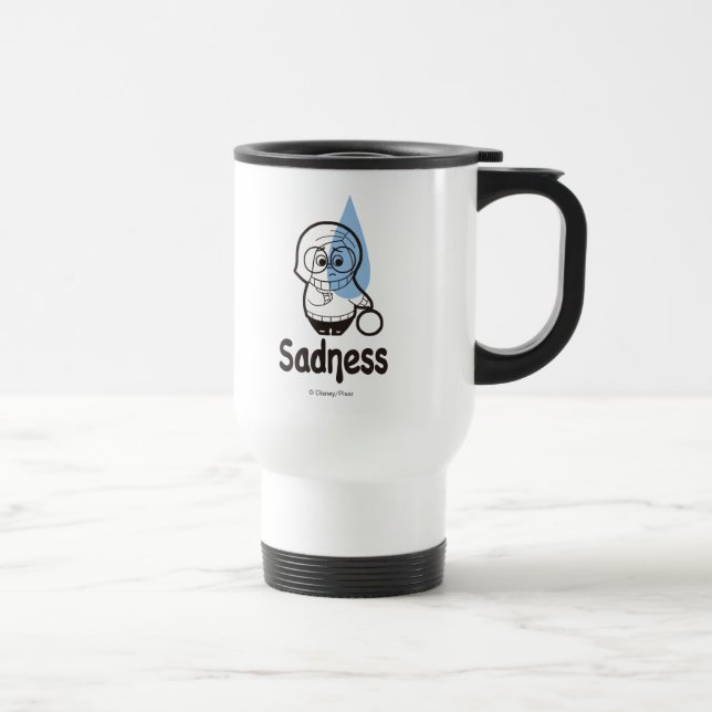Sort of a Blue Day Travel Mug (Right)